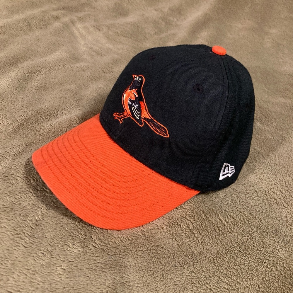 EUC New Era Baltimore Orioles Youth Low Profile Adjustable Cap Black Orange OS